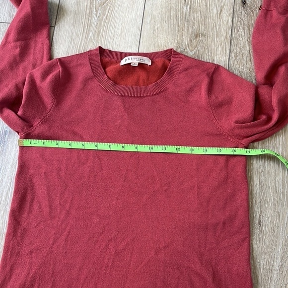 Philosphy Red Sweater with Gold Button Detail - Picture 9 of 10